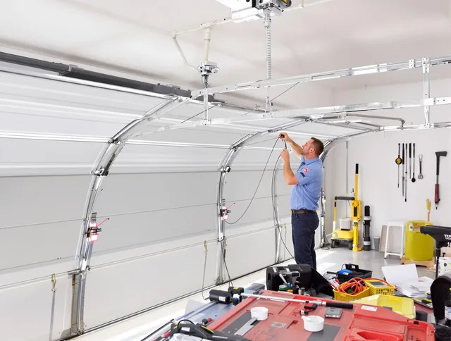 Garage door cable repair service by Brooklyn Garage Door Repair in Brooklyn