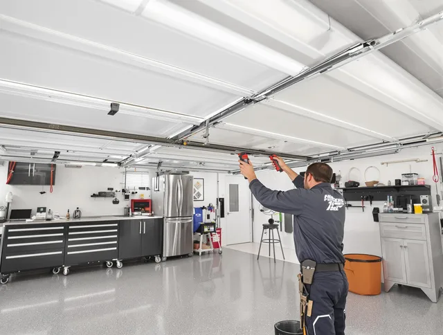 Overhead garage door repair service by Brooklyn Garage Door Repair in Brooklyn