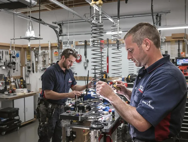 Garage door spring repair service by Brooklyn Garage Door Repair in Brooklyn